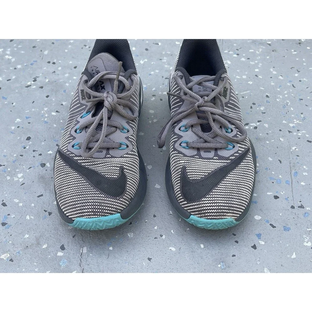 Nike-Airmax Infurite 2 YOUTH Athletic Running Sneaker Gray/Black/teal sz 4y Boys